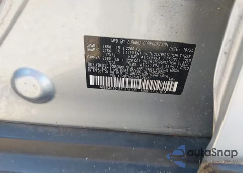 2021 Subaru Outback z USA, uszkodzony, nr VIN 4S4BTAAC5M3126451